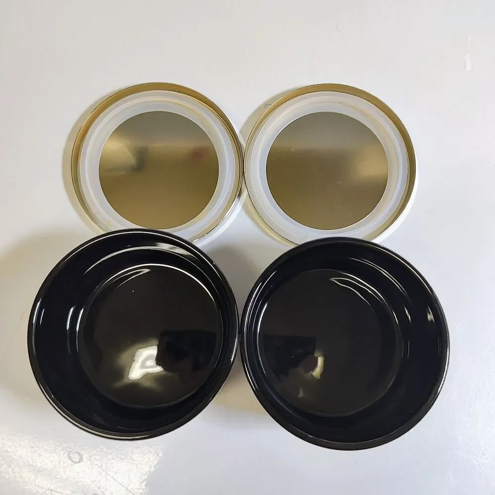 Jars w/ Lids Z Gallerie Two Multi Use Storage Black Ceramic